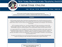 Tablet Screenshot of crimetime.nypti.org